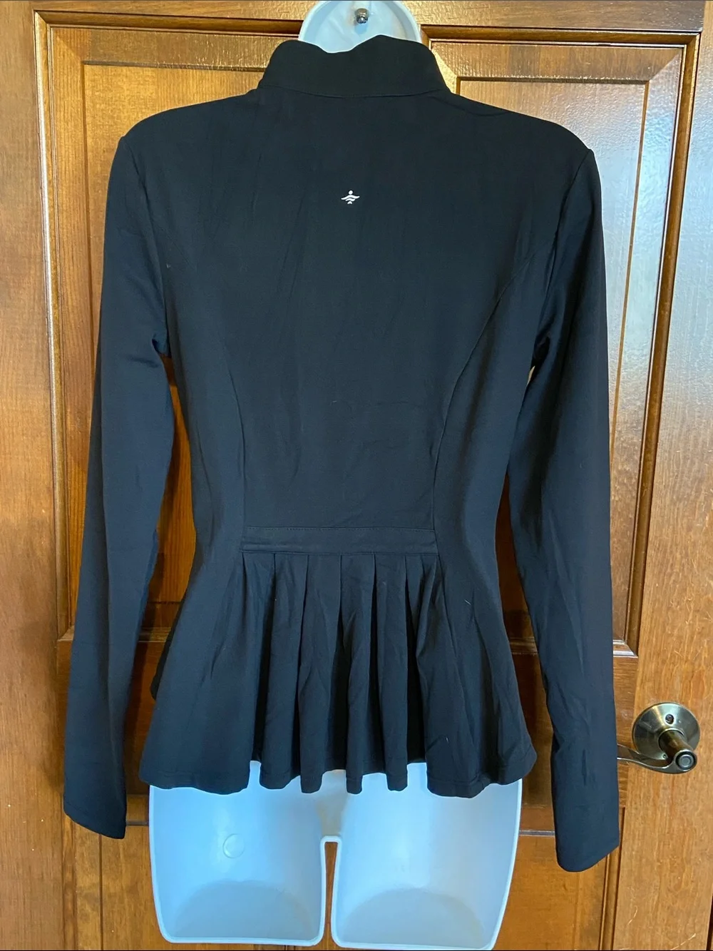 Halara SoftlyZero™ Stand Collar Thumb Hole Pockets Pleated Zipper Slimfit Size M - Picture 7 of 14